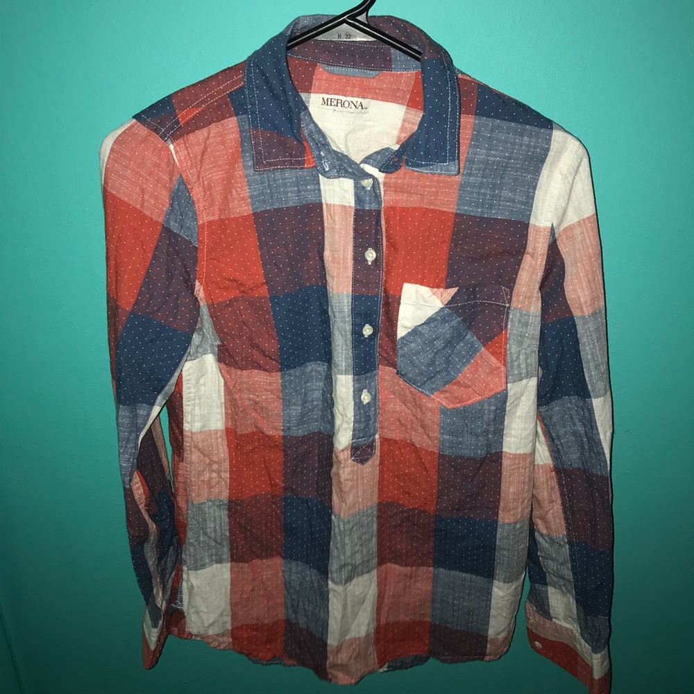 Plaid button down